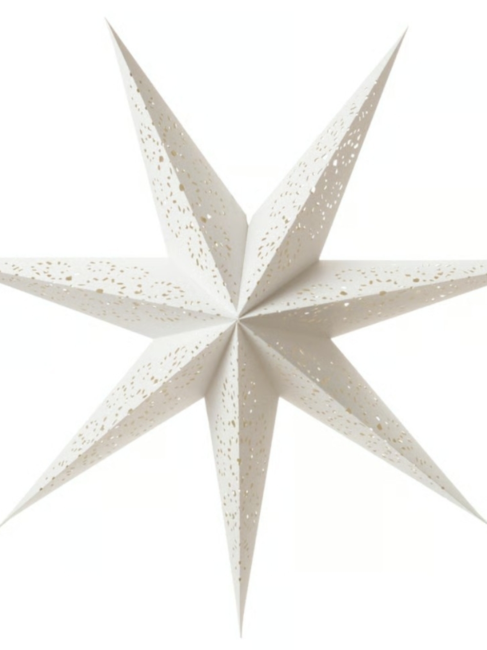 NIB Paper Star Shade Pendant Light - Christmas Decor Holiday Decorative Star 35"